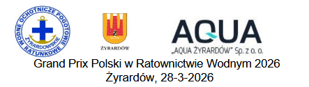 Plakat Grand Prix Polski w Sportowym Ratownictwie Wodnym – Żyrardów 2026